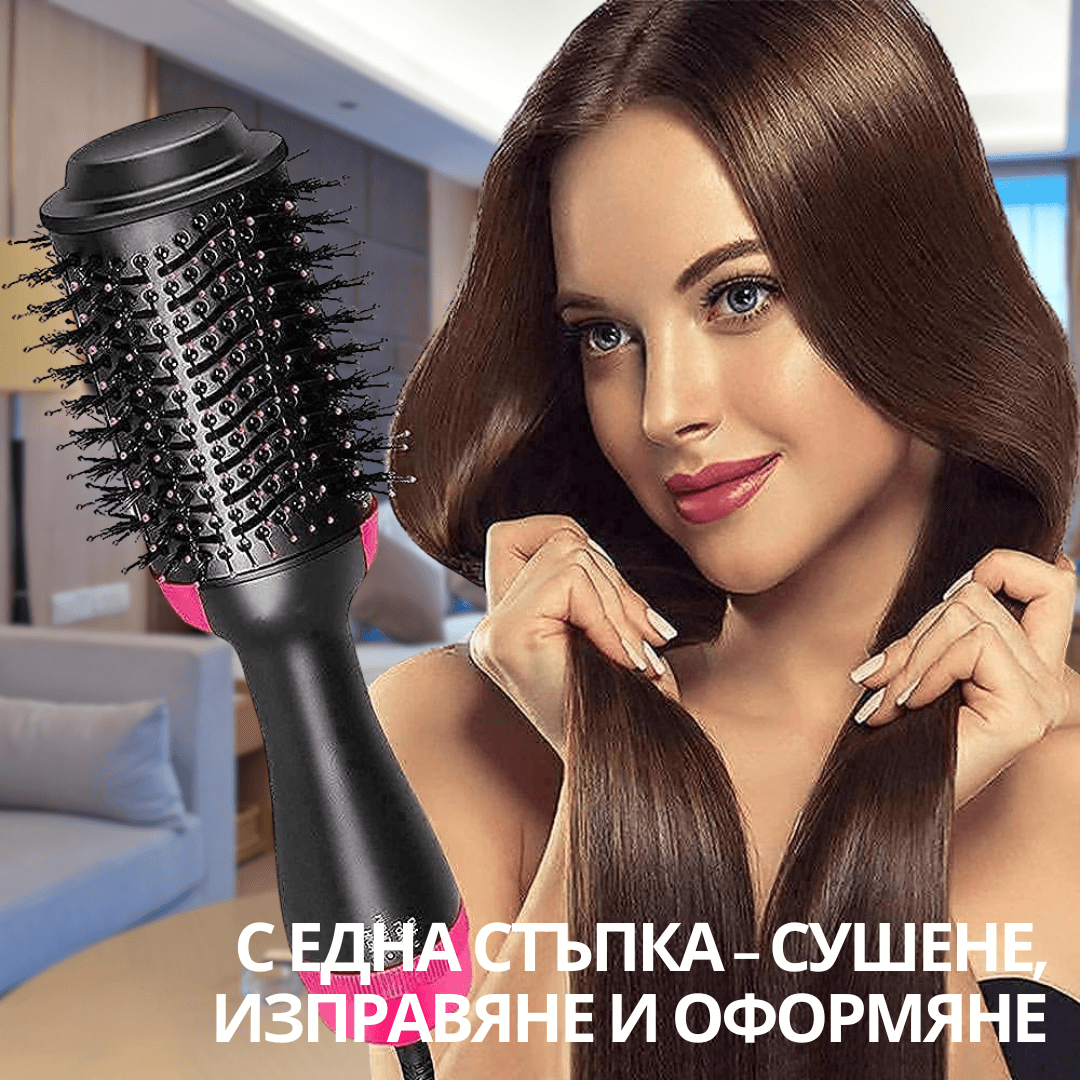 2 в 1 електрическа четка за коса ONE STEP - сушене и изправяне - Image 14