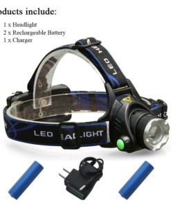 АКУМУЛАТОРЕН ЧЕЛНИК CREE T6, С РЕГУЛИРУЕМ ФОКУС , ВОДОУСТОЙЧИВ, 1200 LM