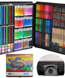 Детски комплект за рисуване, 288 части, чанта за съхранение (Покупна цена до изчистване на наличностите)