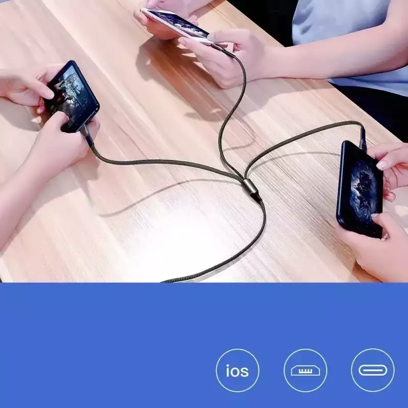 USB Кабел за зареждане 3 в 1 - Image 5