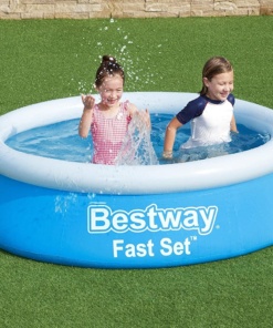 Bestway Fast Set Надуваем басейн, кръгъл, 183x51 см, син