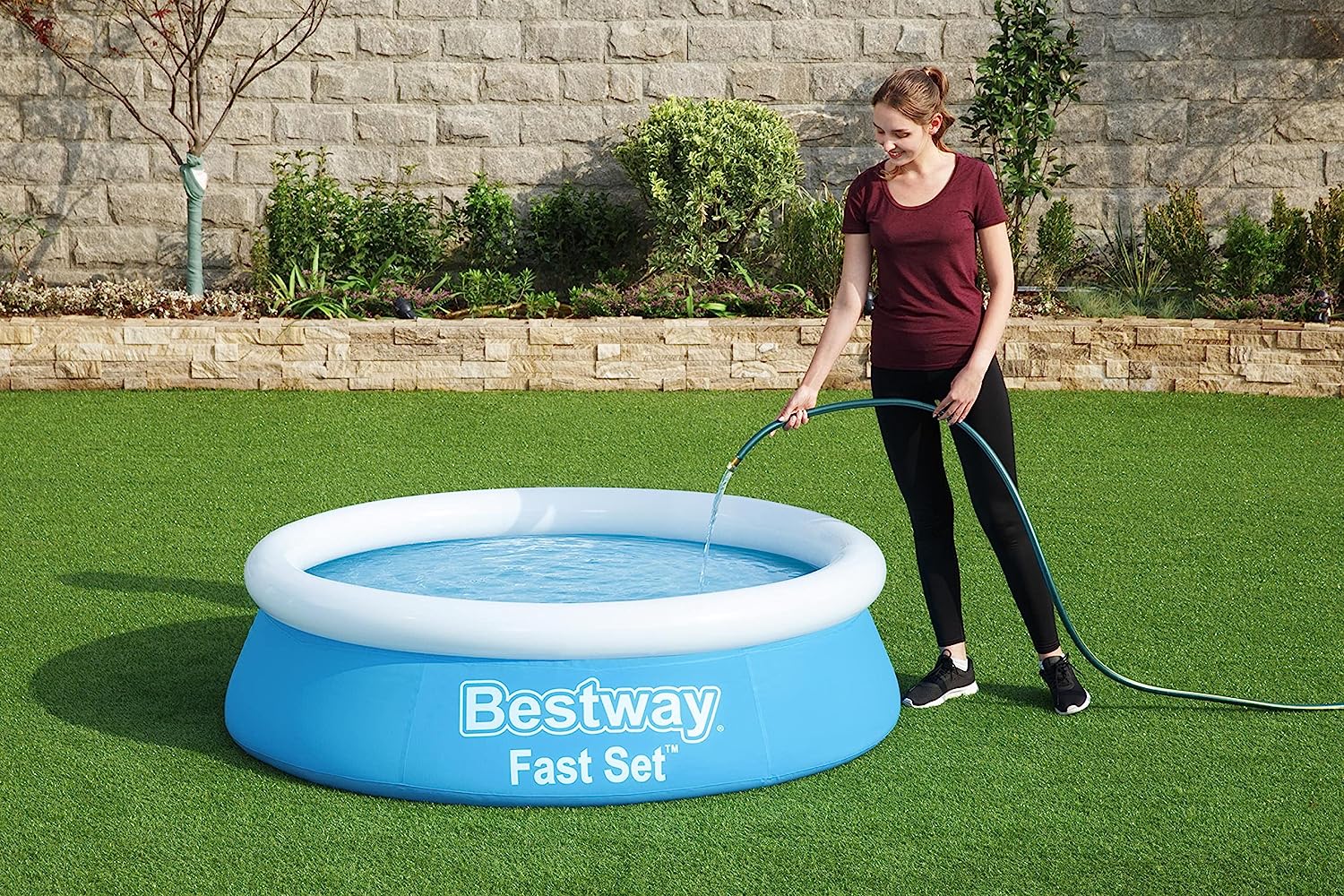 Bestway Fast Set Надуваем басейн, кръгъл, 183x51 см, син - Image 5