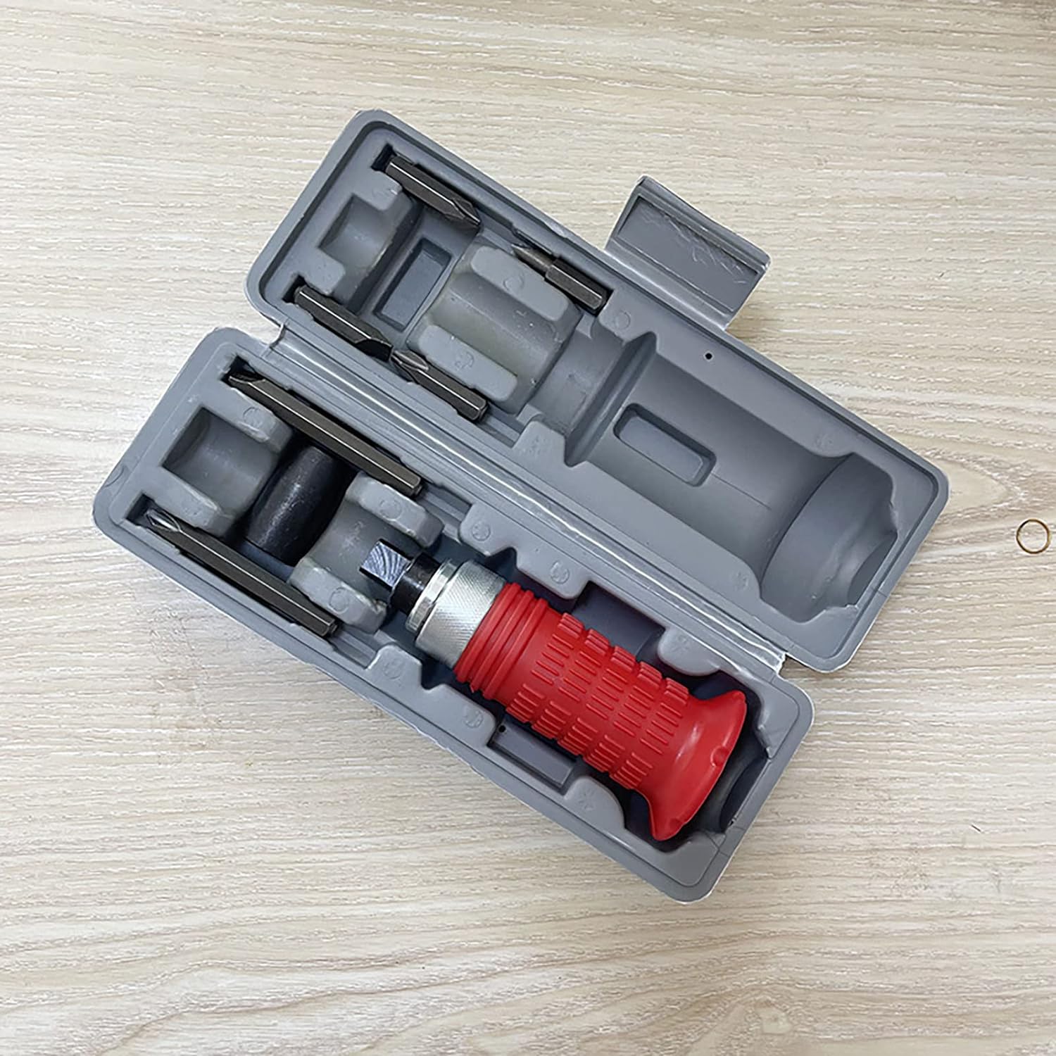 Отвертка MTX, ударна 1/2”, комплект битове, 6 бр., гумирана дръжка, в пластмасова кутия - Image 8