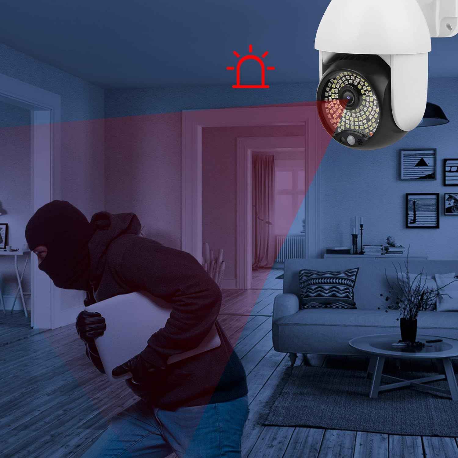 Куполна камера 68 Led с 4 антени с PTZ функция (движение) - Image 9