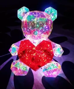 Плюшено мече с led светлини