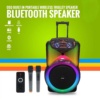 Караоке тонколона 12" 2000W Два Безжични Микрофона BT-1218 (Безплатна доставка)