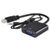 1080P адаптер за HDMI към VGA конвертор + 3,5 мм аудио видео жак