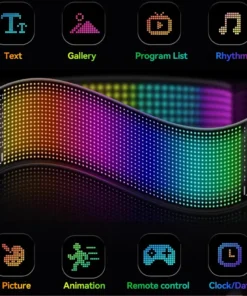 Програмируем светодиоден матричен панел, 12x68 см