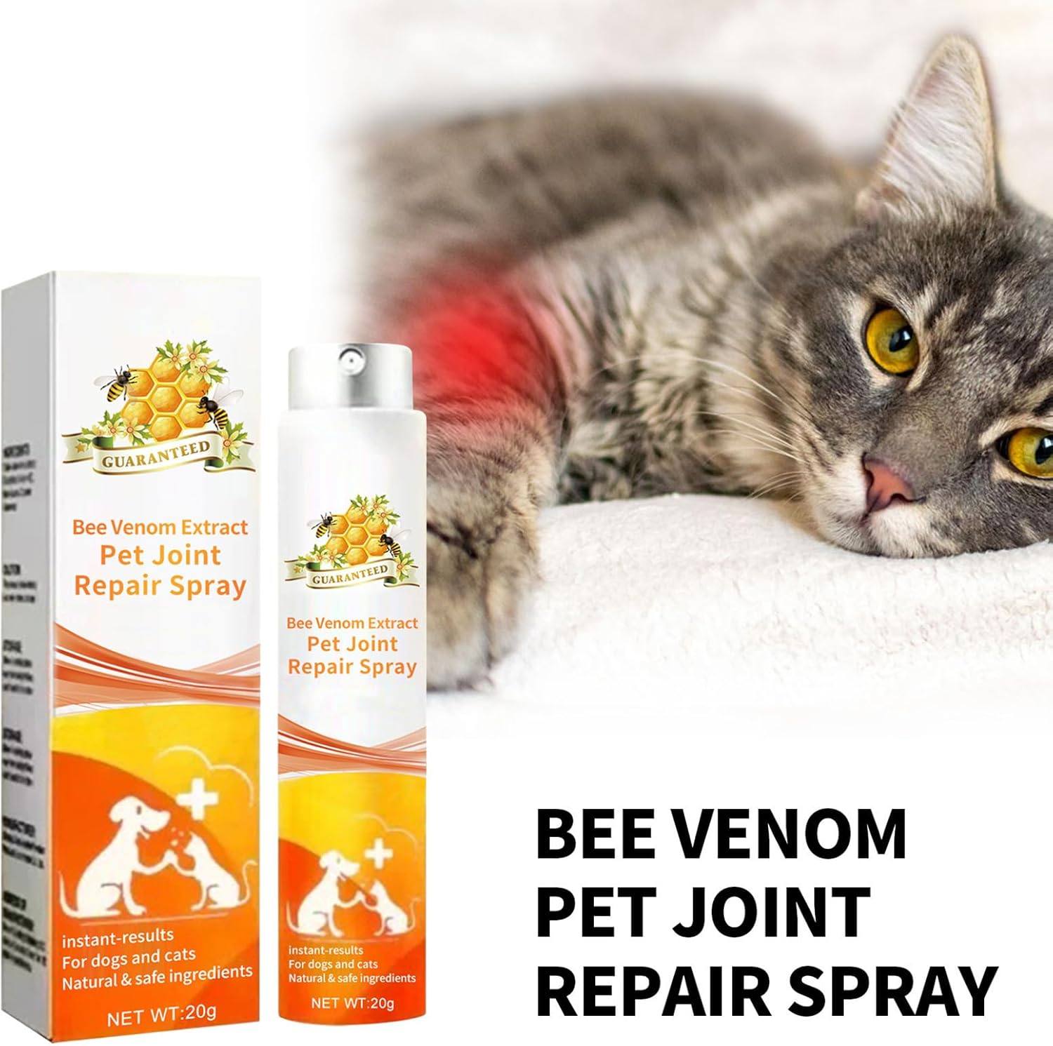 Натурален Спрей за възстановяване на ставите за домашни любимци с пчелен Екстракт 20g (2 броя за тази цена) - Image 4