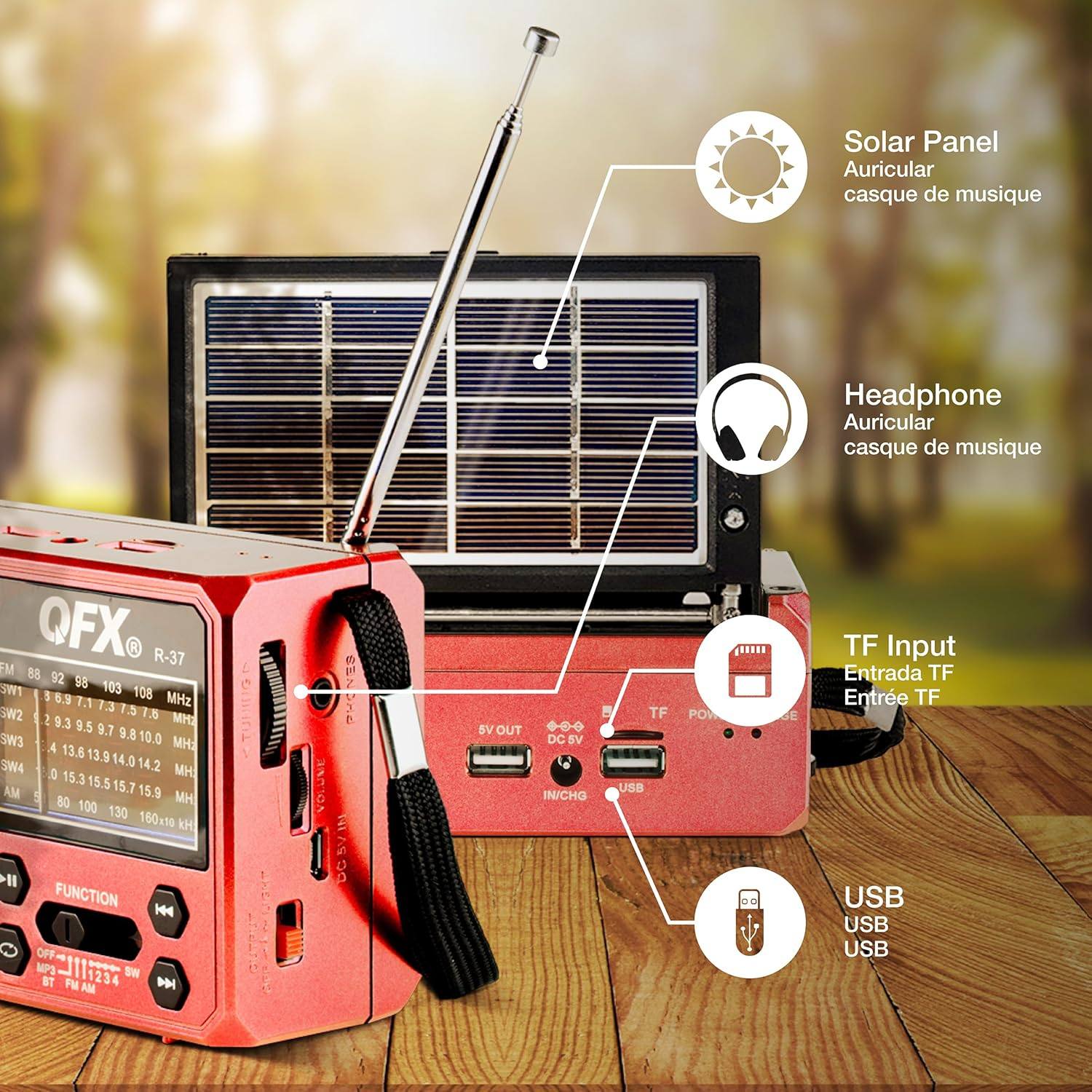 Соларно Радио - Bluetooth / USB и Фенер - Image 6