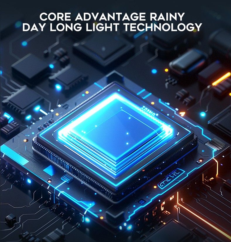 Соларна стенна лампа IP67 CB-LD181-56 (100W) - Image 3