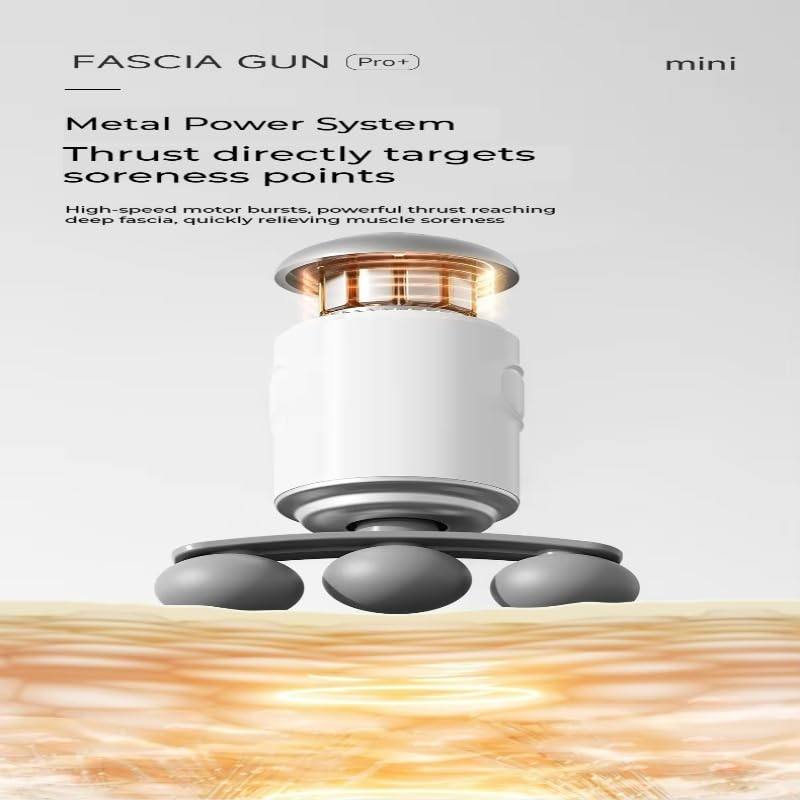 Мини масажен пистолет с 9 приставки (3 глави) - Image 8