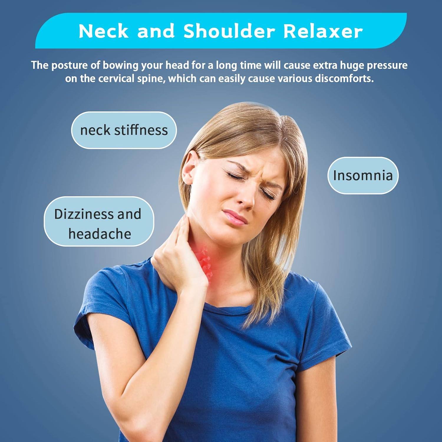 Възглавница за разтягане на врат и рамене с магнити - Image 9