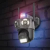 360 Kамера за видеонаблюдение – 3 обектива, WiFi, PTZ, аудио, аларма, IP66