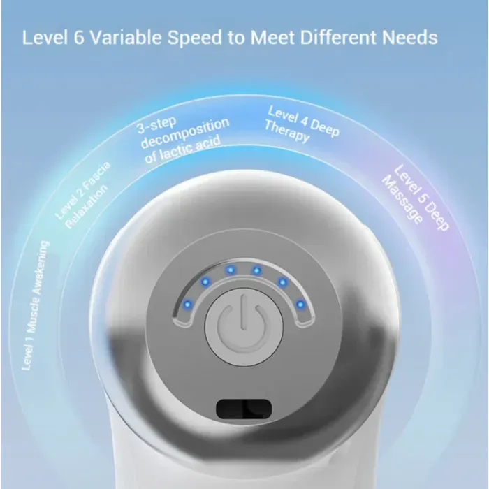 Мини масажен пистолет с 9 приставки (3 глави) - Image 3