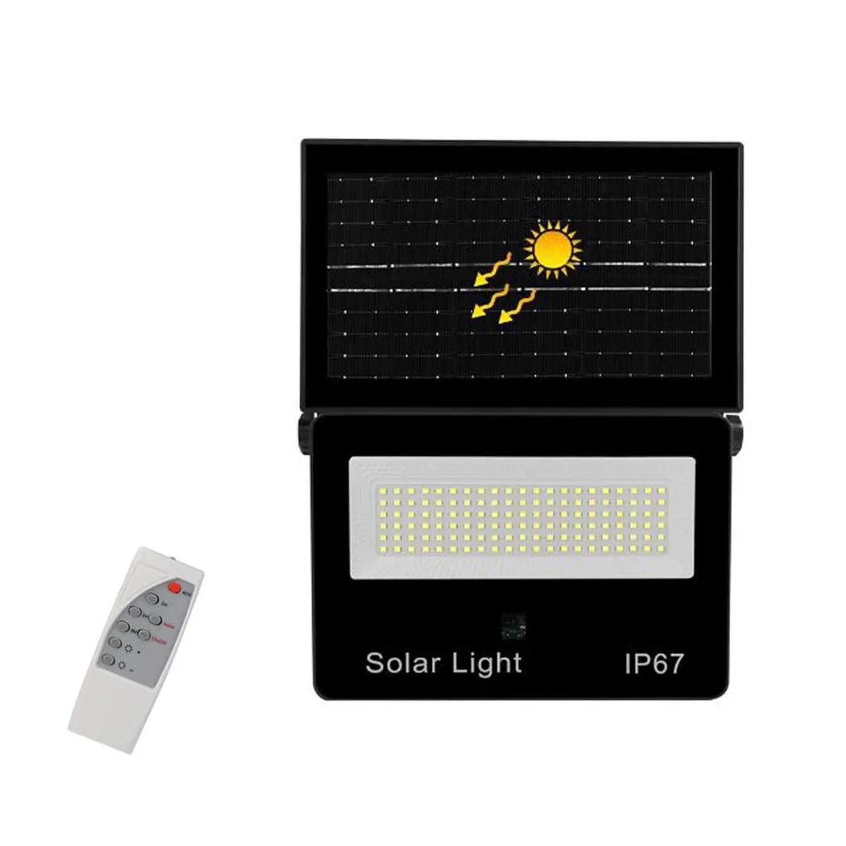 Соларна стенна лампа IP67 CB-LD181-56 (100W)