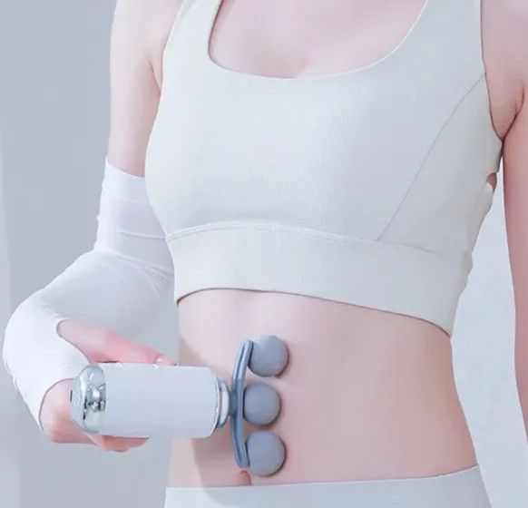 Мини масажен пистолет с 9 приставки (3 глави) - Image 4