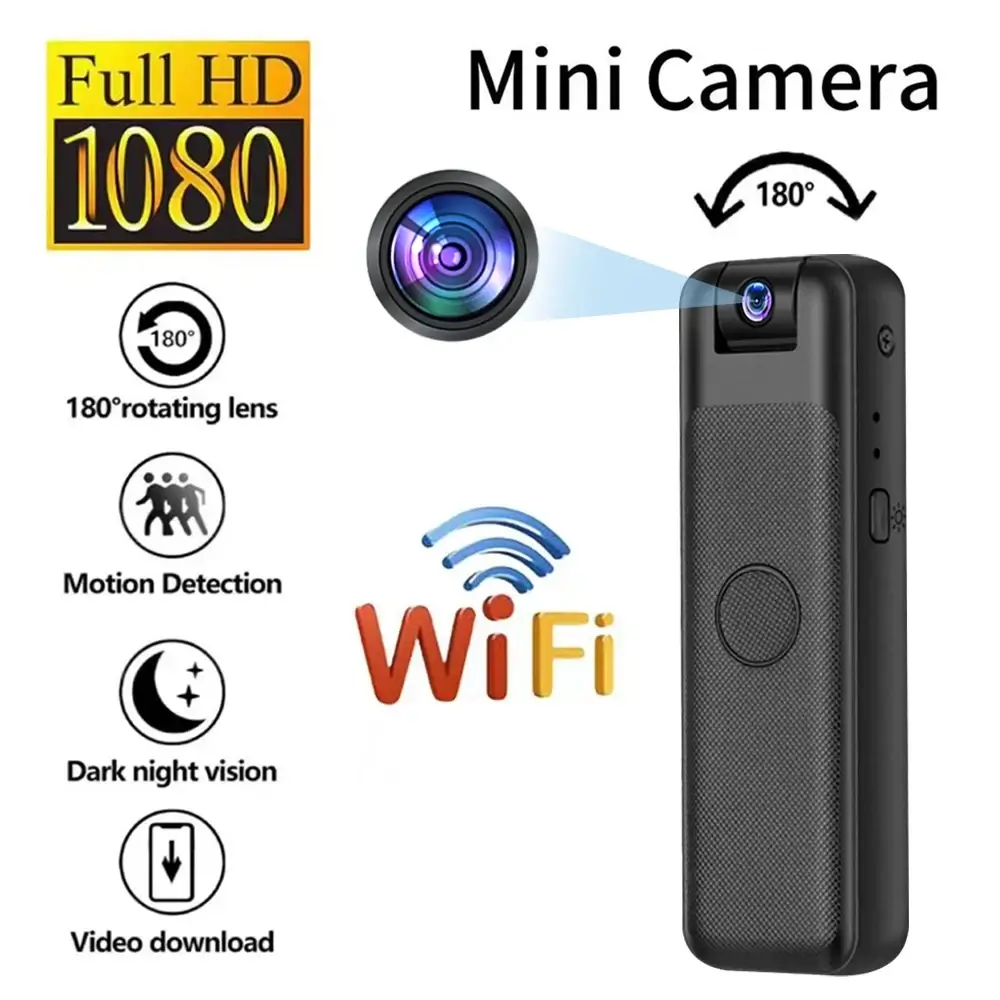 Мини Wifi body camera камера за тяло и въртящ се обектив 180° - Image 9