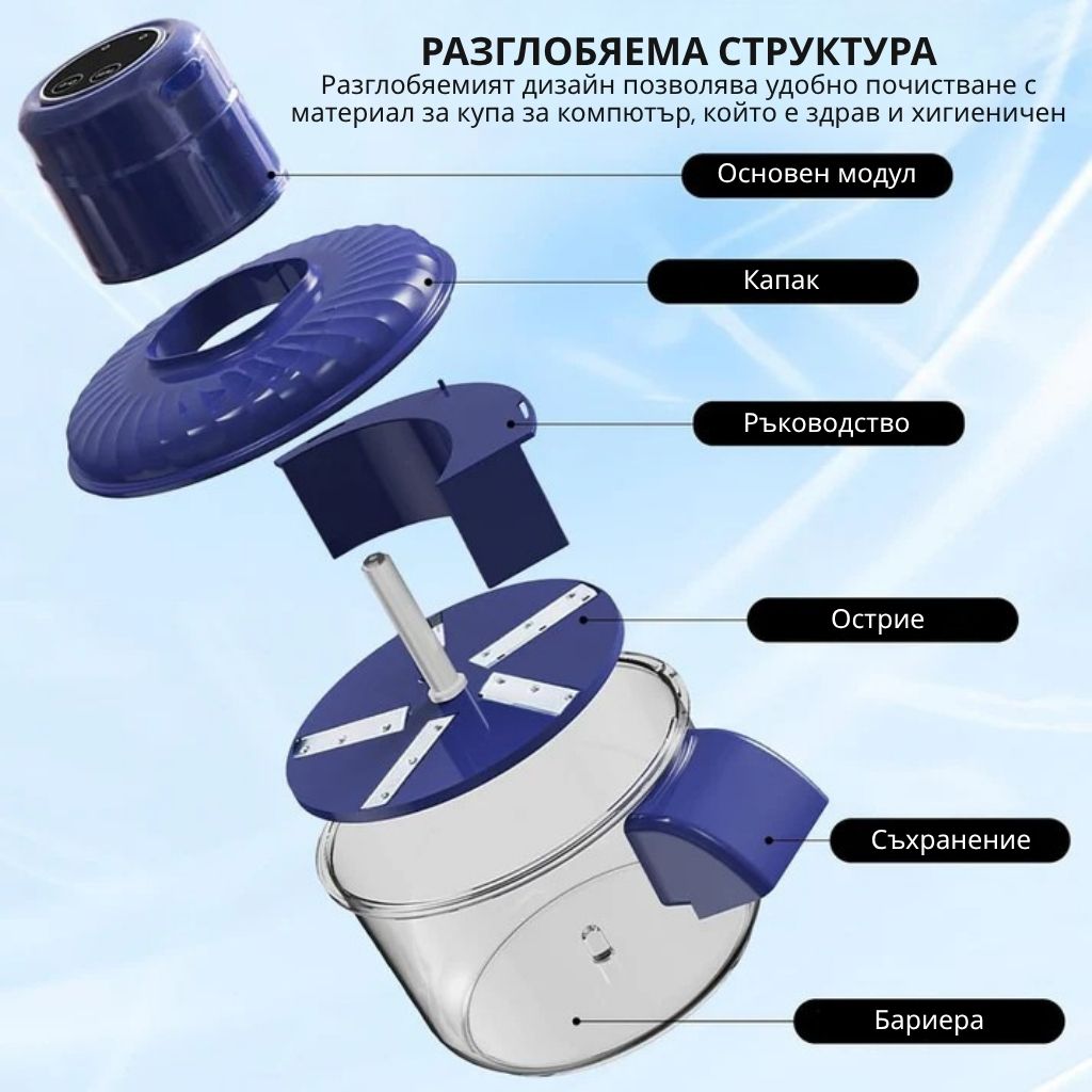 Многофункционална акумулаторна белачка за плодове и зеленчуци - Image 6