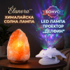 Élanora™ Хималайска солна лампа + БОНУС LED Лампа проектор Делфин