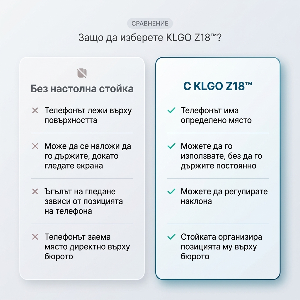 KLGO Z18™ Настолна поставка за телефон - Image 4