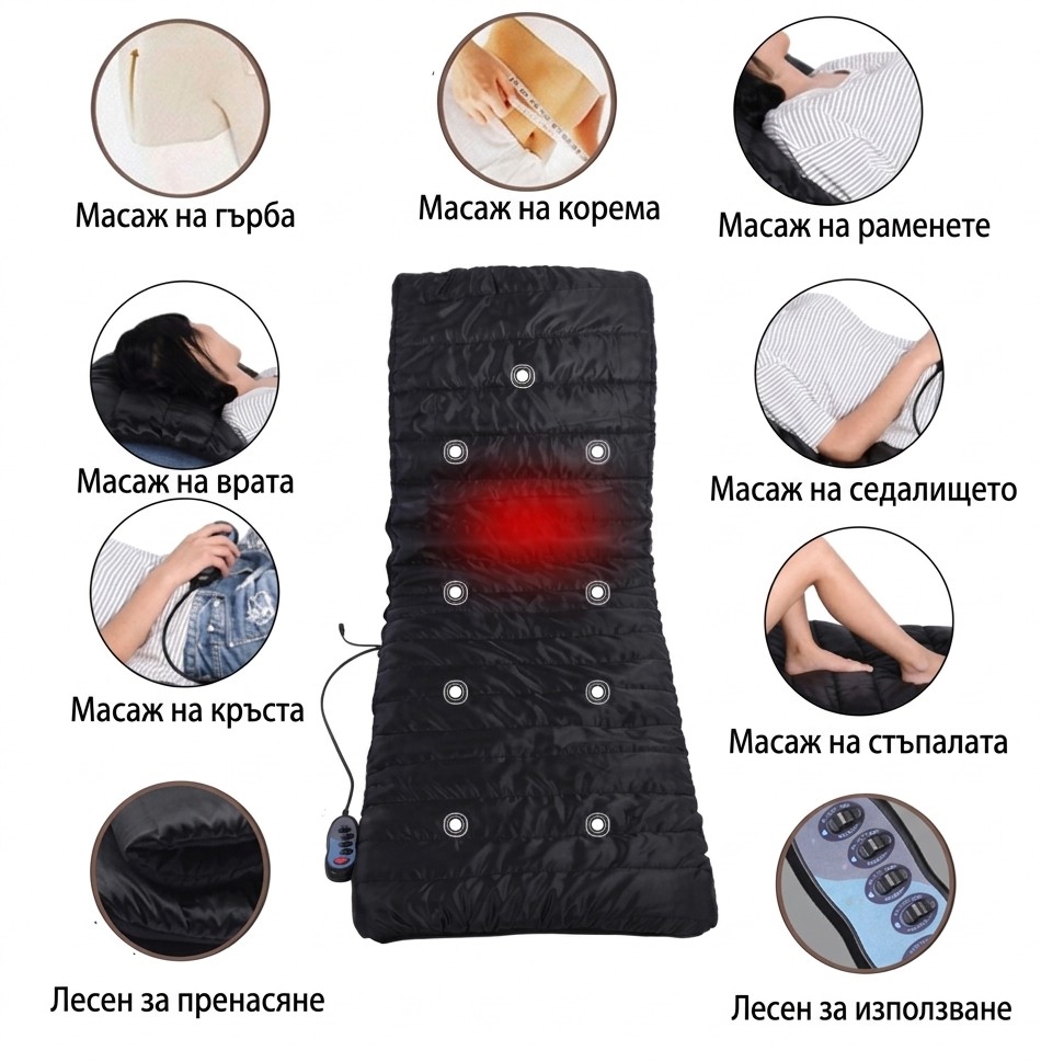 Relaxora Comfort™ Загряваща подложка за масаж на цялото тяло - Image 4