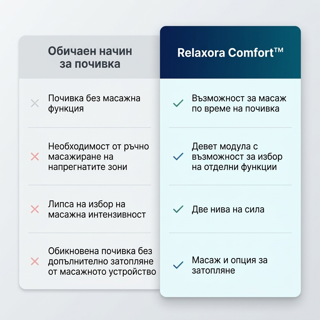 Relaxora Comfort™ Загряваща подложка за масаж на цялото тяло - Image 2